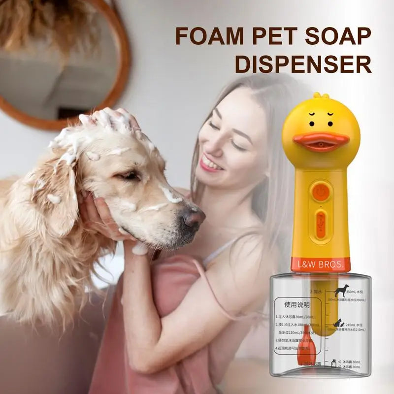 Liilaimic Automatic Type C Charging Pet Soap Dispenser Cats Dogs