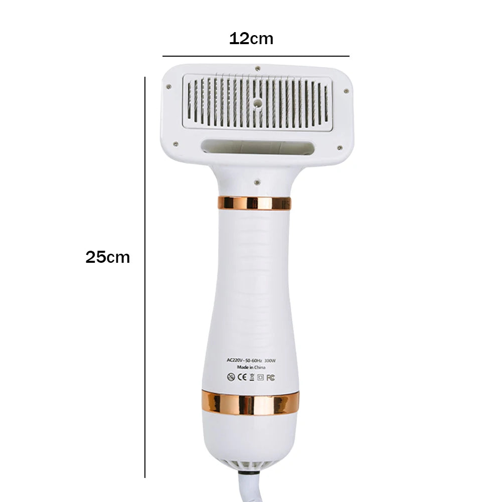 NONE 2 In 1 Dog Hair Dryer Comb PetGroomingDevicePortable