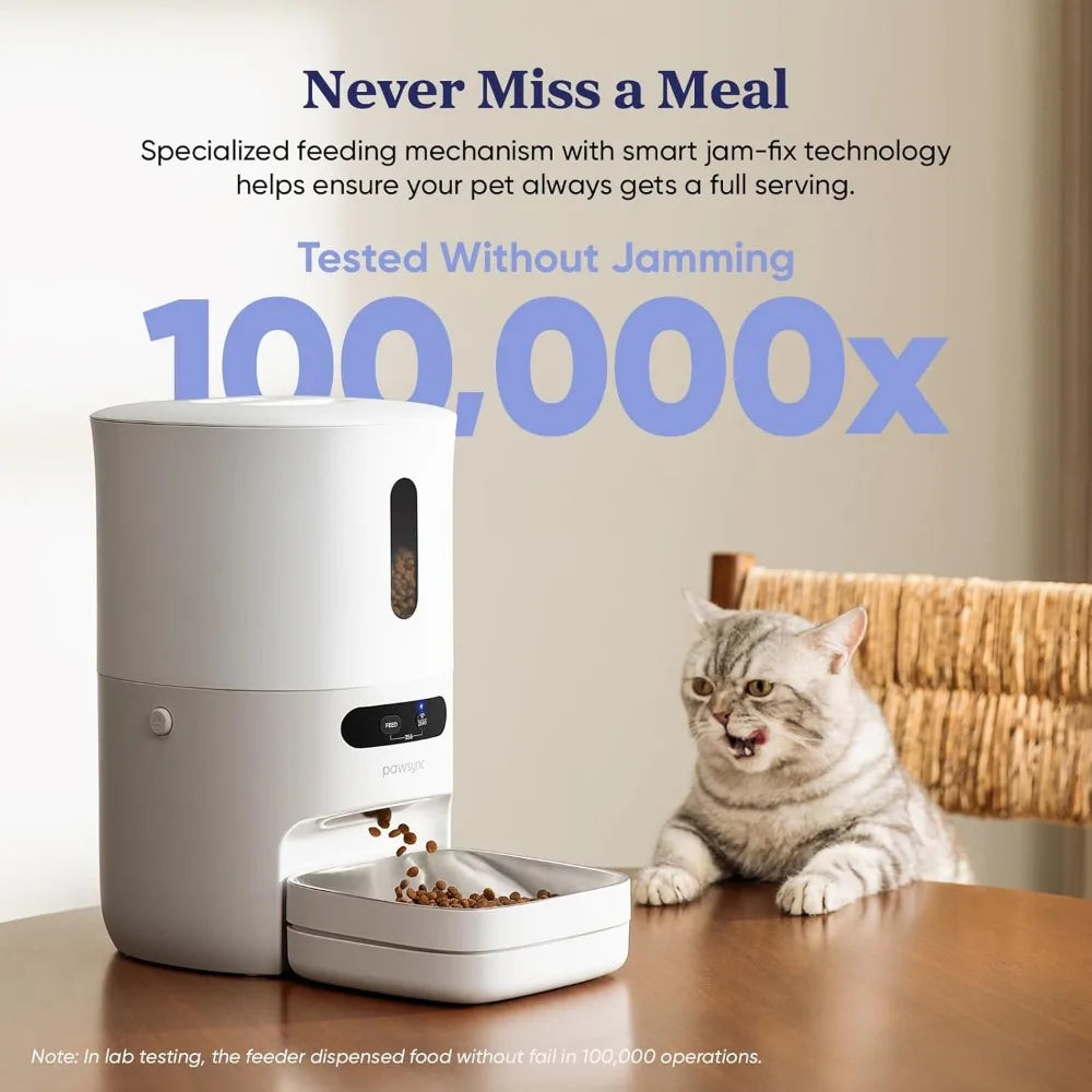 WiFi Smart Pet Feeder With Scale And App Control Remote