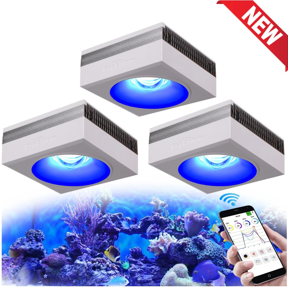 PopBloom RL90 WiFi Full Spectrum Reef Saltwater Aquarium Light