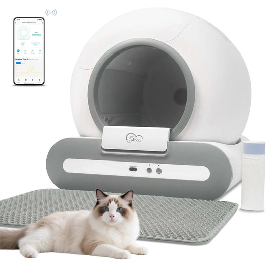 DOEL 65L Self-Cleaning Cat Litter Box 2.4G WiFi App Control