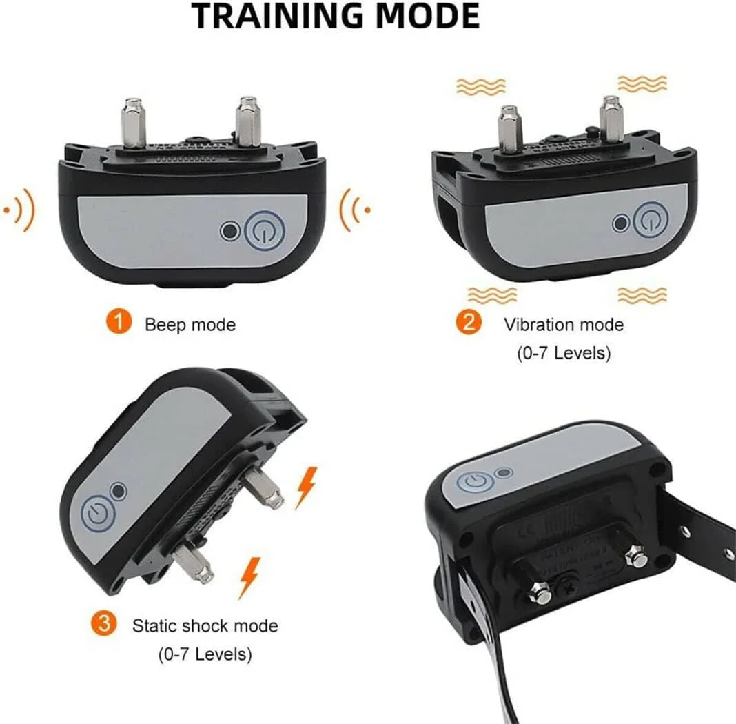 Wireless Dog Fence System With Adjustable Range For Three Dogs