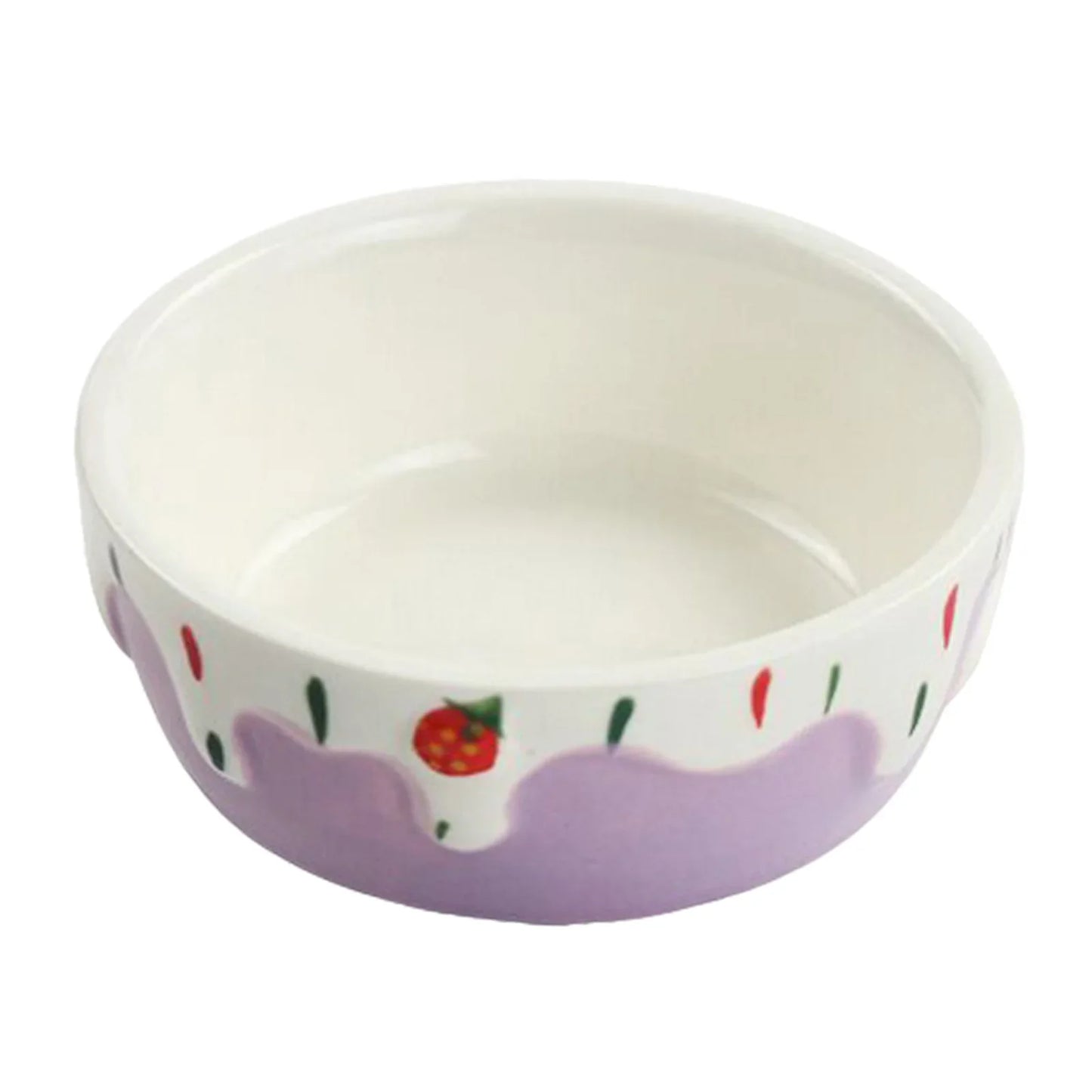 Ceramic Hamster Food Bowl Easy to Clean Portable Small Pets Dish
