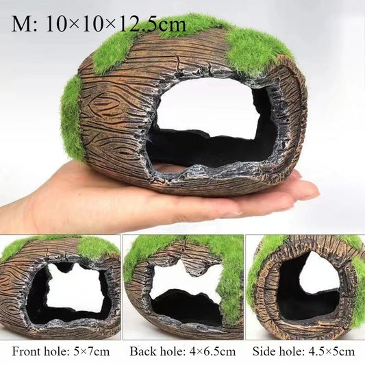 Aquarium Barrel Decoration Resin Shelter For Fish And Shrimp