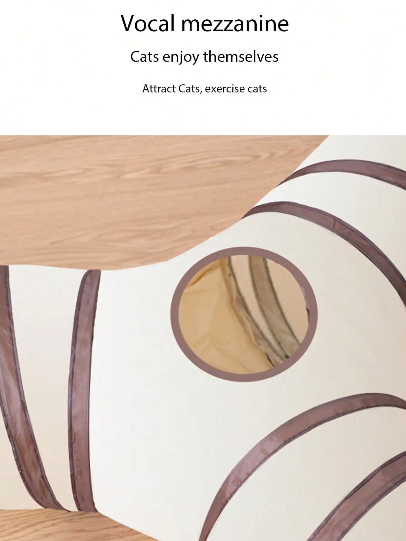 Foldable Cat Tunnel Detachable Play and Sleep Toy for Cats