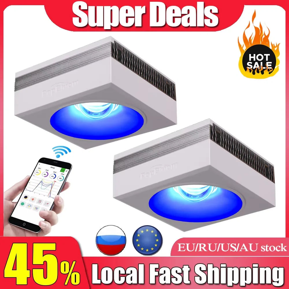 PopBloom RL90 WiFi Full Spectrum Reef Saltwater Aquarium Light