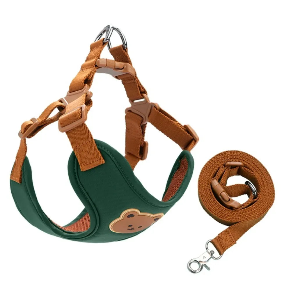 Pet Harness Leash For Small Medium Dogs And Cats Adjustable