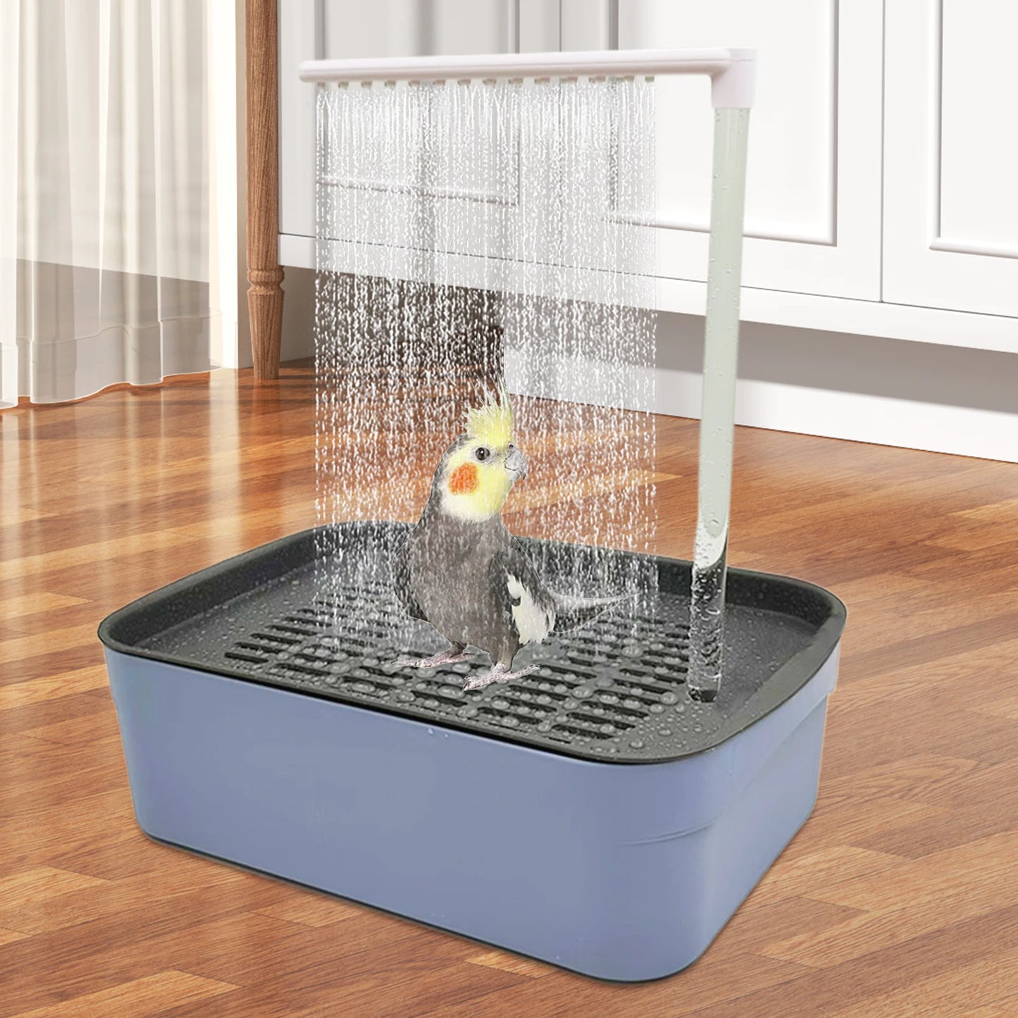 Parrot Automatic Bathtub Bird Bath With Circulating Water System