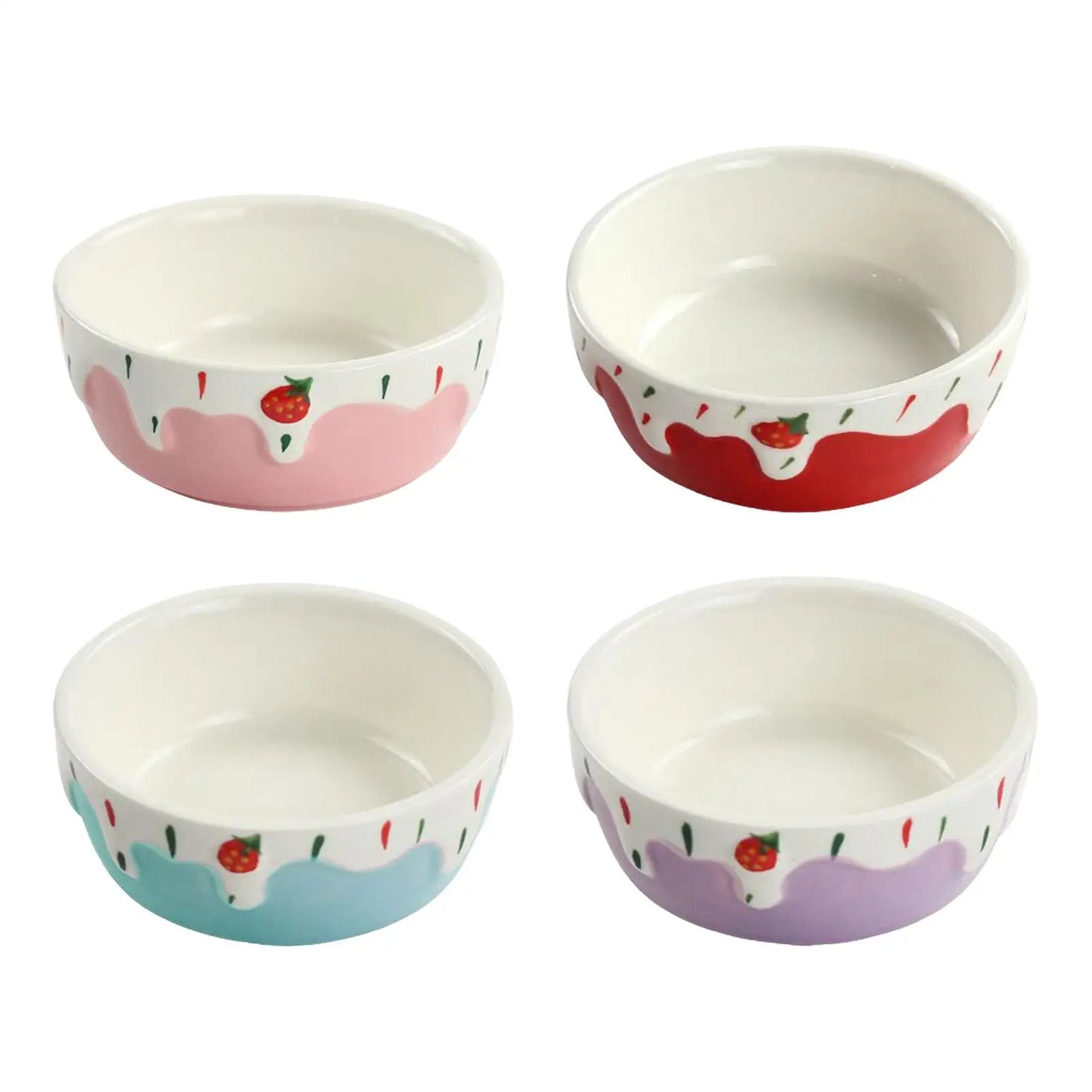 Ceramic Hamster Food Bowl Easy to Clean Portable Small Pets Dish