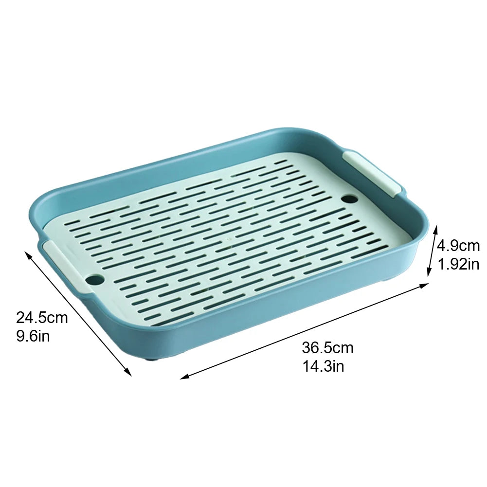 Plastic Rabbit Litter Box Corner Toilet Tray for Small Pets