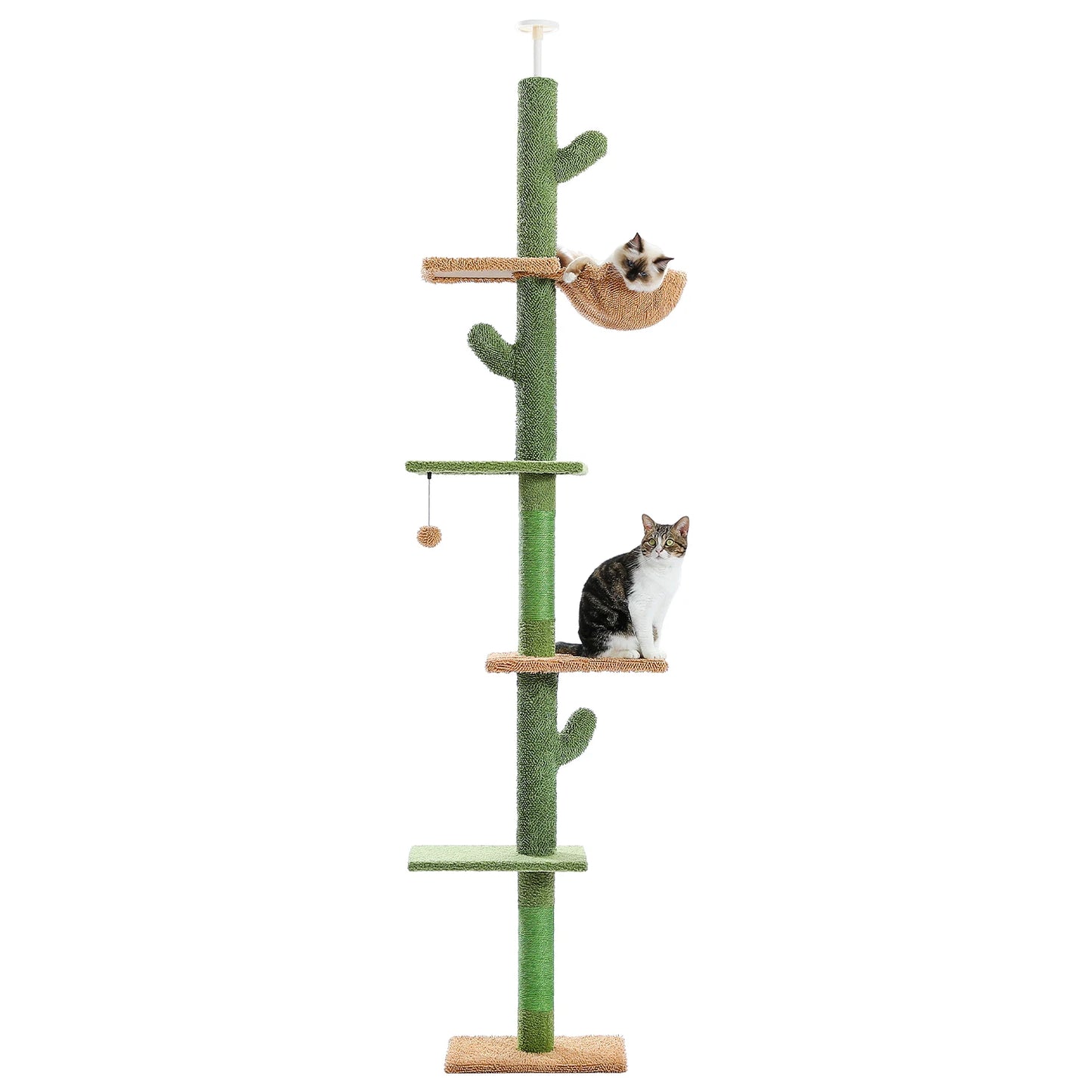 PAWZ Road Cat Tree 5 Tier Floor To Ceiling Hammock