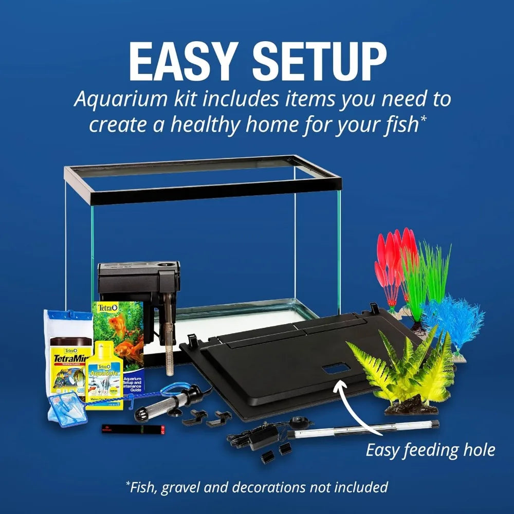 Freshwater Fish Tank Kit LED Light And Accessories
