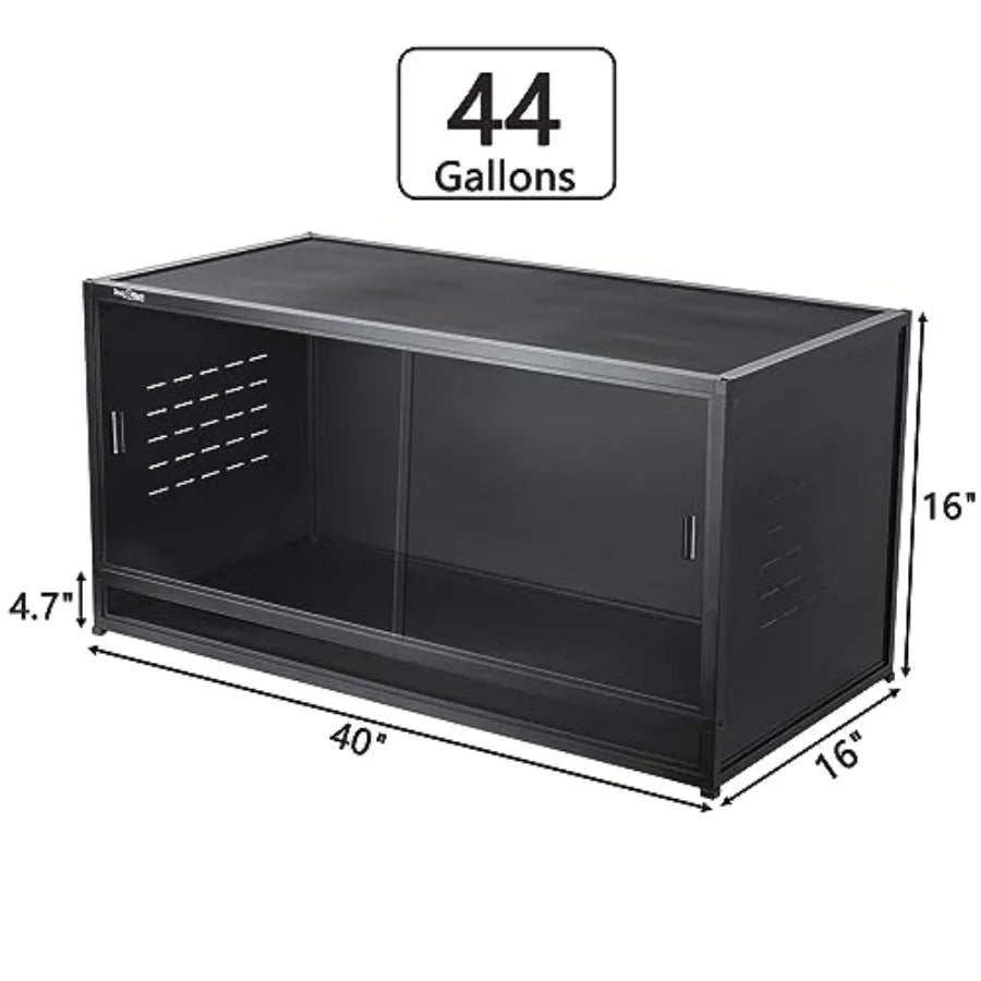 XMSJ Reptile Terrarium With Sliding Doors And Lock