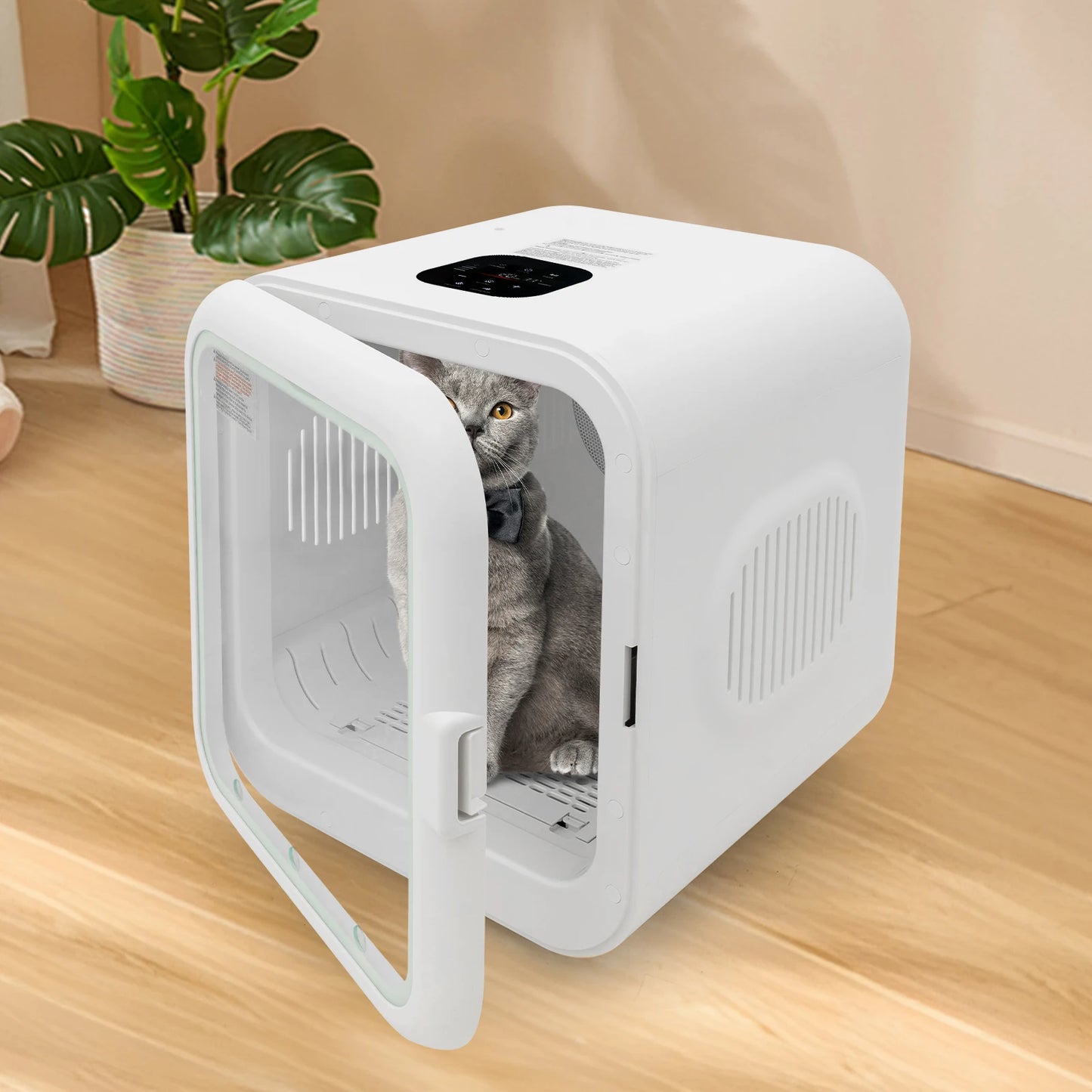Portable Cat And Dog Dryer Box 110V 800W Adjustable Temperature