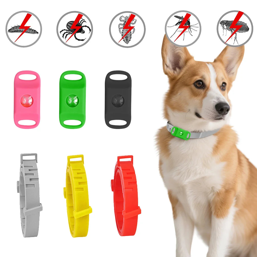 NONECN Pet Flea Collar Natural AntiFlea and Tick Pendant Dogs