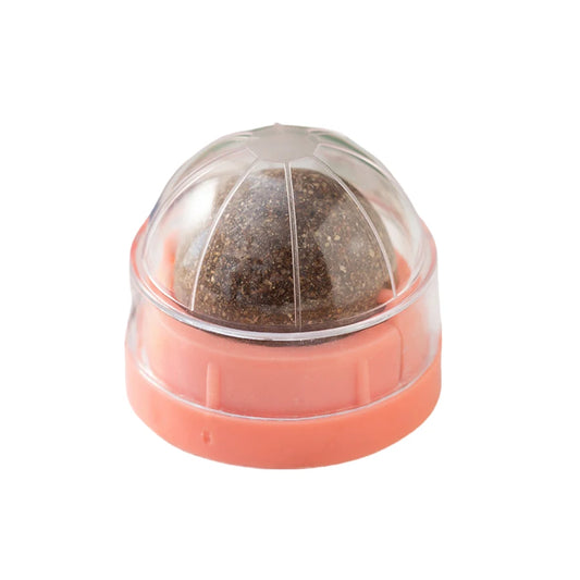 Spinning Catnip Mint Ball Cat Toy For Hairball Control