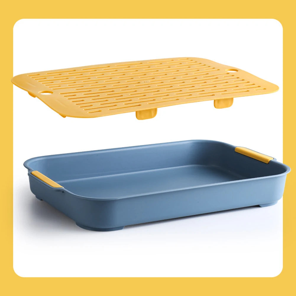 Plastic Rabbit Litter Box Corner Toilet Tray for Small Pets