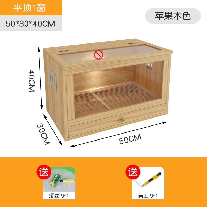Grater Wood Breeding Box for Poultry and Small Pets